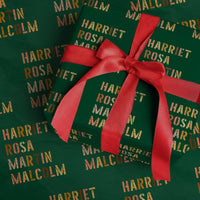Black History Leaders Wrapping Paper Roll Harriet Rosa Martin Malcolm - Wonder Print Shop