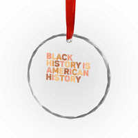 Black History Melanin African American Pride Crystal Glass Ornament - Wonder Print Shop