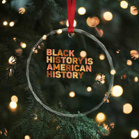 Black History Melanin African American Pride Crystal Glass Ornament - Wonder Print Shop