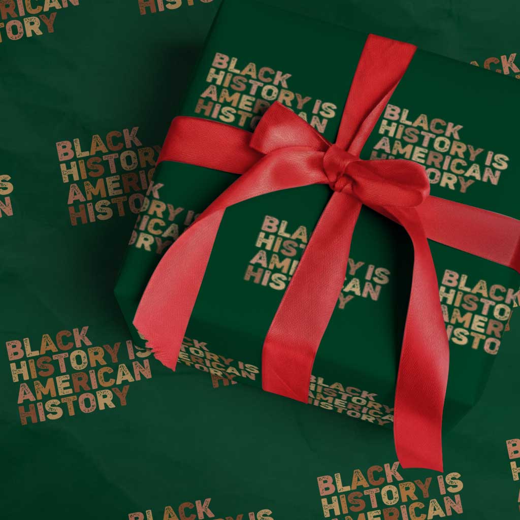 Black History Melanin African American Pride Wrapping Paper Roll - Wonder Print Shop
