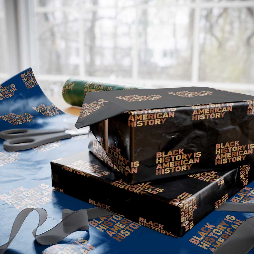 Black History Melanin African American Pride Wrapping Paper Roll - Wonder Print Shop