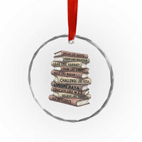 Black History Month African American Leaders Teacher Book Lover Crystal Glass Ornament