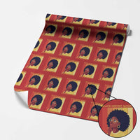 Black History Month Afro Woman Wrapping Paper Roll Educated Melanated Elevated African American Empowerment