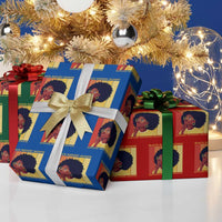 Black History Month Afro Woman Wrapping Paper Roll Educated Melanated Elevated African American Empowerment