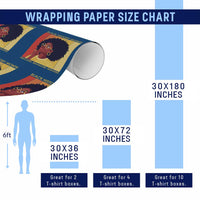 Black History Month Afro Woman Wrapping Paper Roll Educated Melanated Elevated African American Empowerment