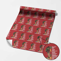Black History Month Brilliant Brave Bold Wrapping Paper Roll African American Pride