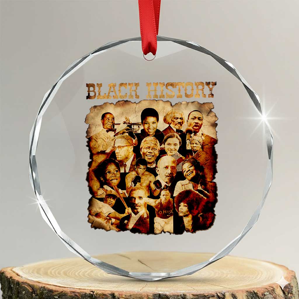 Black History Month Crystal Glass Ornament African American Pride - Wonder Print Shop