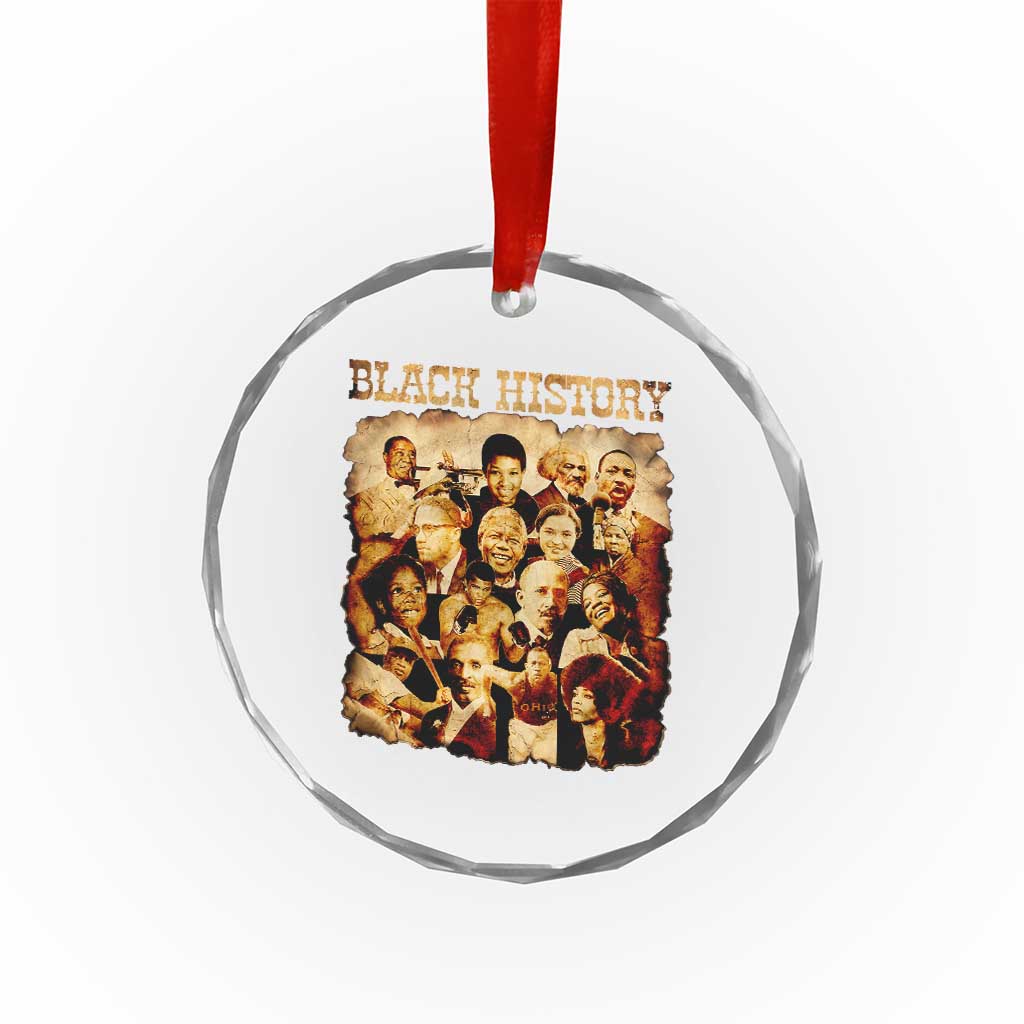 Black History Month Crystal Glass Ornament African American Pride - Wonder Print Shop