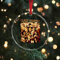 Black History Month Crystal Glass Ornament African American Pride - Wonder Print Shop