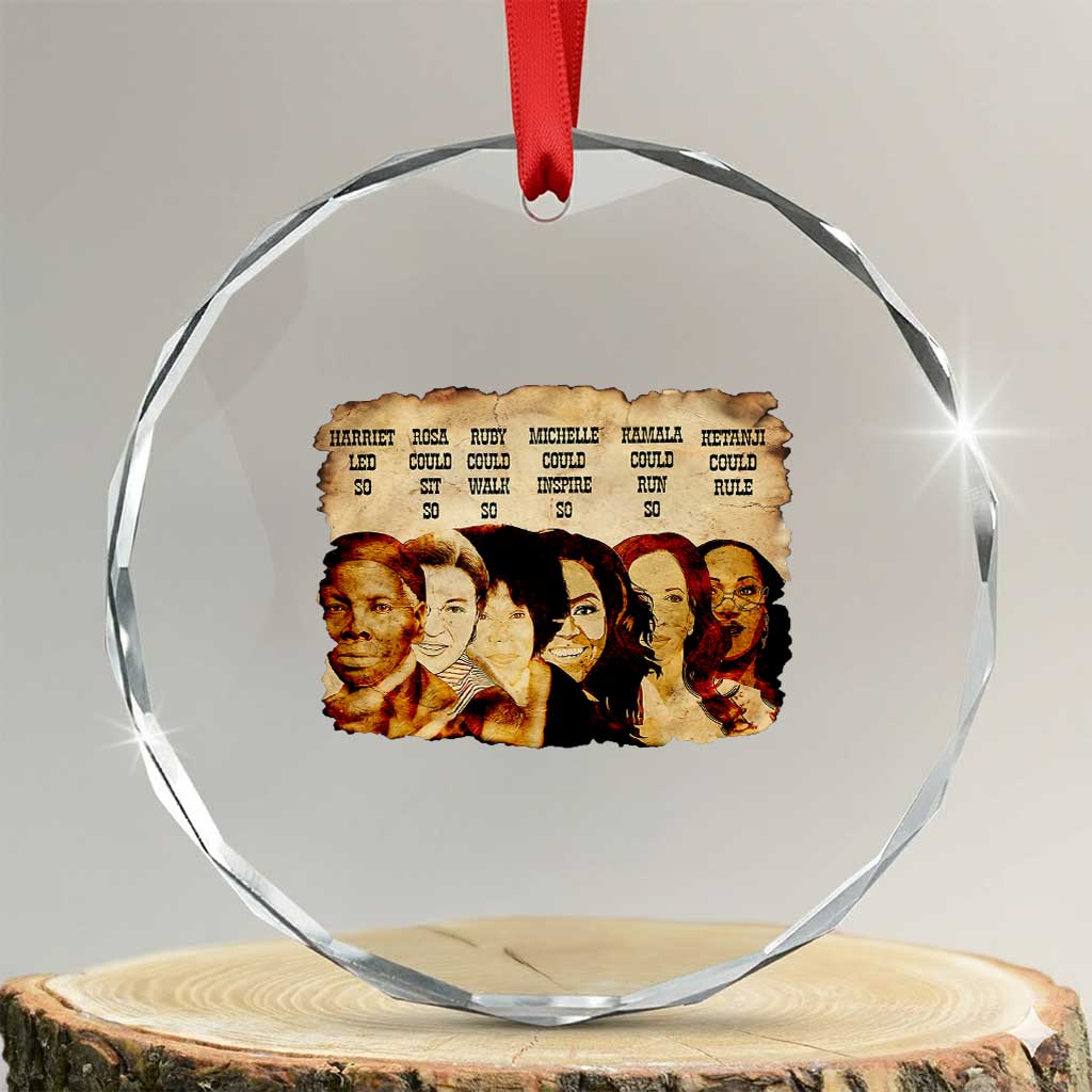 Black History Month Crystal Glass Ornament African American Women Pride - Wonder Print Shop