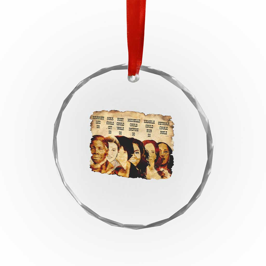 Black History Month Crystal Glass Ornament African American Women Pride - Wonder Print Shop