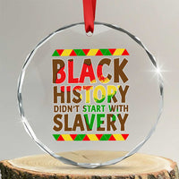 Black History Month Crystal Glass Ornament Black History Month Didn't Start With Slavery