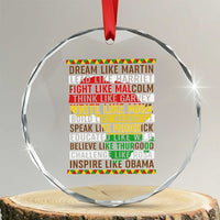 Black History Month Crystal Glass Ornament Dream Like Martin Lead Like Harriet