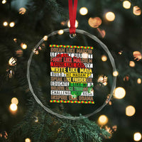 Black History Month Crystal Glass Ornament Dream Like Martin Lead Like Harriet