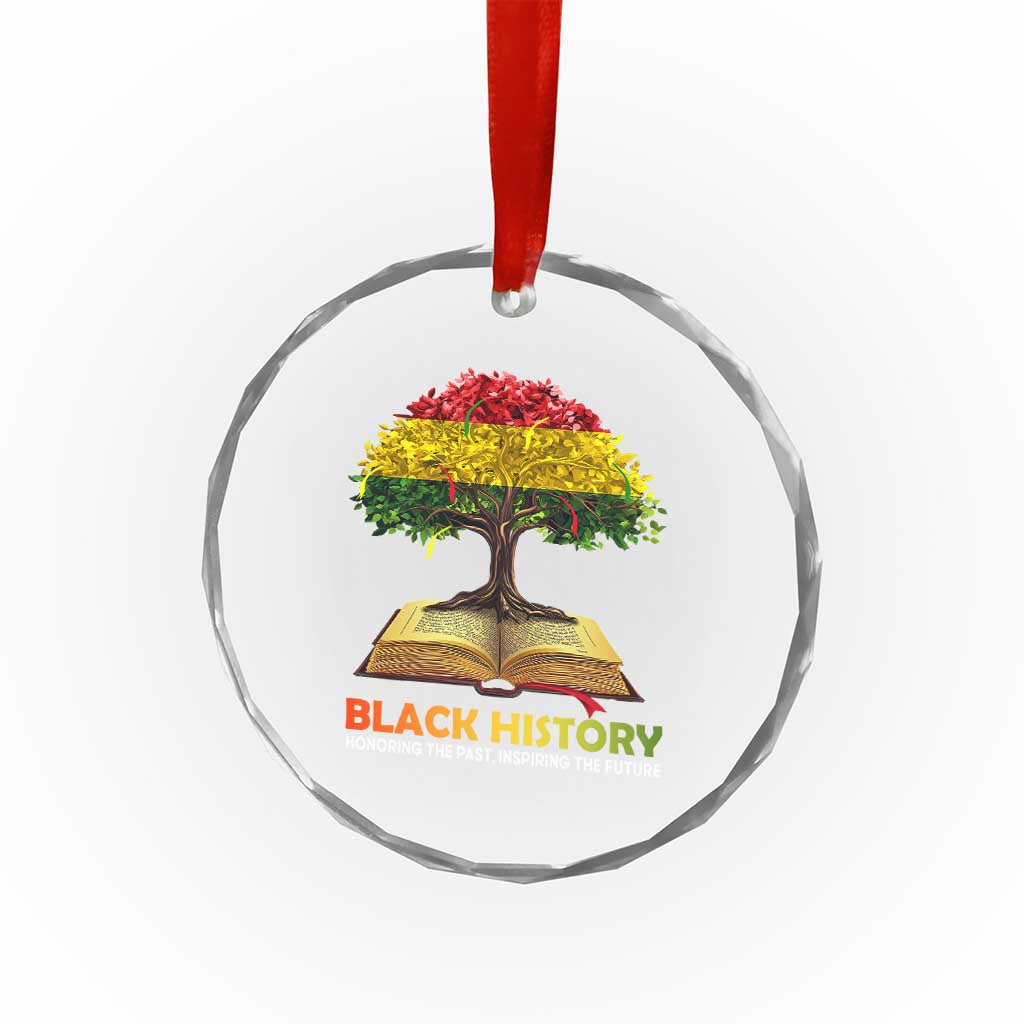 Black History Month Crystal Glass Ornament Honoring The Past Inspiring The Future African American Roots Pride TS02