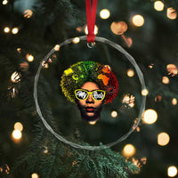 Black History Month Crystal Glass Ornament My Roots African American Pride Gift - Wonder Print Shop