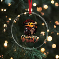 Black History Month Crystal Glass Ornament Remember Your Roots African Safari