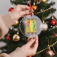 Black History Month Gift Crystal Glass Ornament Black Teacher Magic - Wonder Print Shop