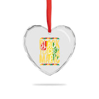 Black History Month Gift Heart Crystal Glass Ornament Black Teacher Magic - Wonder Print Shop