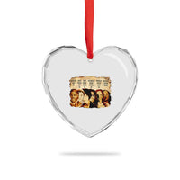 Black History Month Heart Crystal Glass Ornament African American Women Pride - Wonder Print Shop