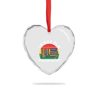 Black History Month Heart Crystal Glass Ornament I Am Not Old I Am Black History Month - Wonder Print Shop
