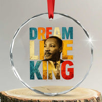 Black History Month Martin Luther King Day Crystal Glass Ornament I Have Dream
