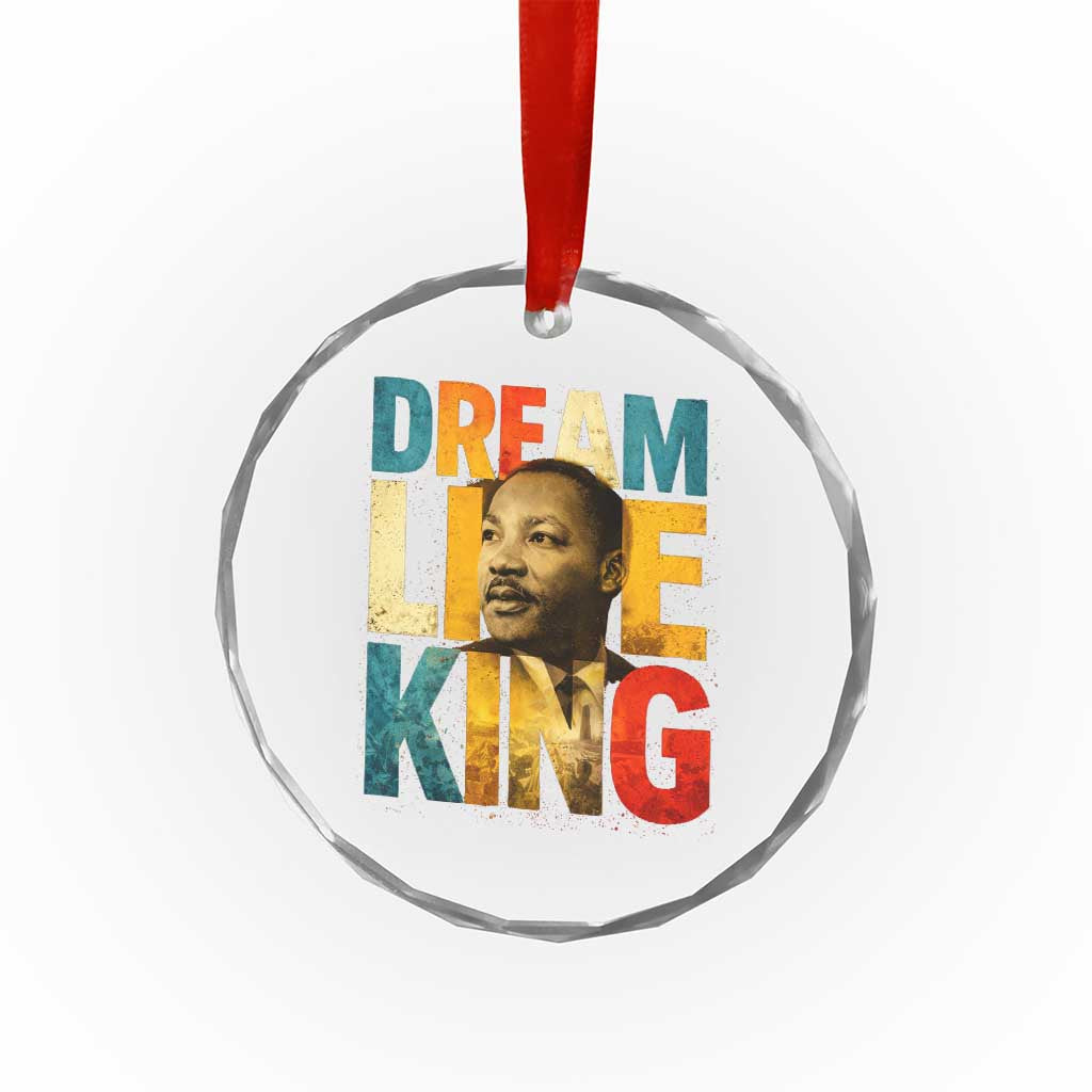 Black History Month Martin Luther King Day Crystal Glass Ornament I Have Dream
