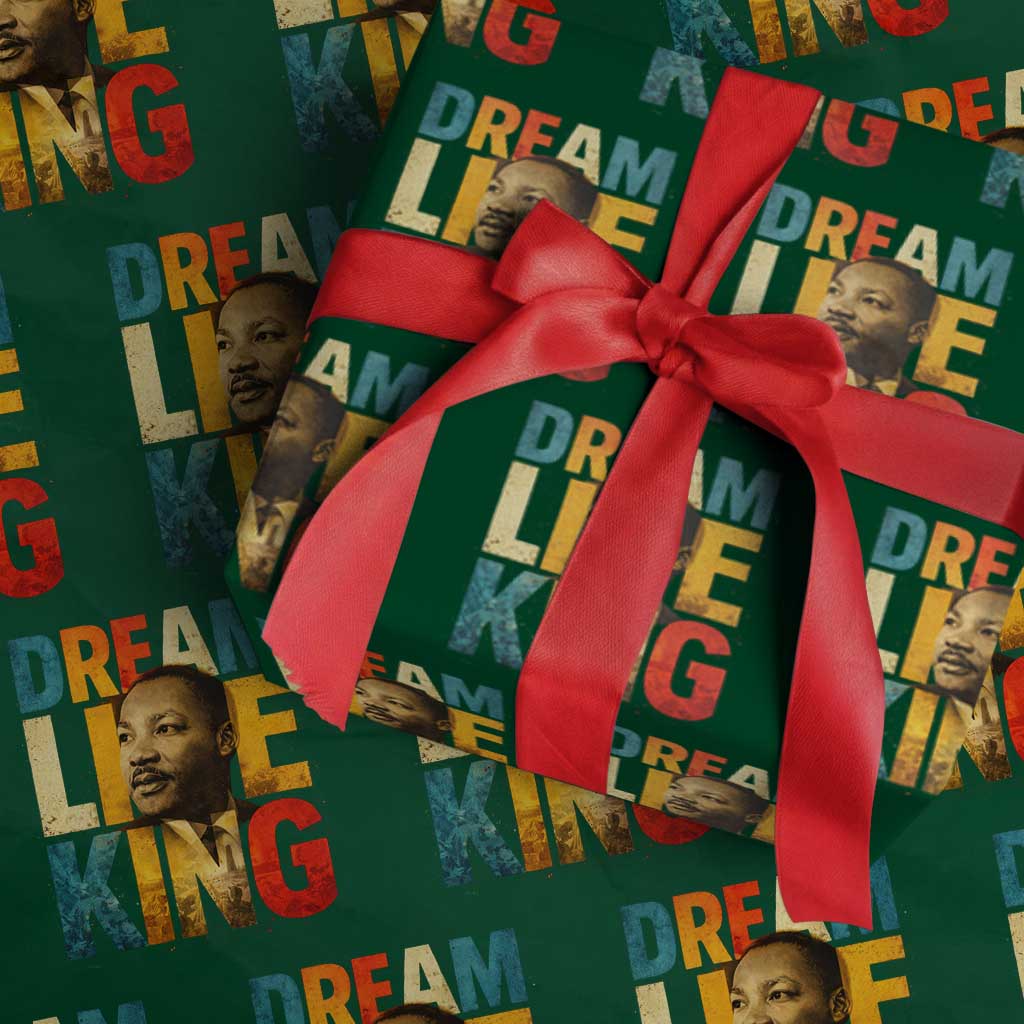 Black History Month Martin Luther King Day Wrapping Paper Roll I Have Dream