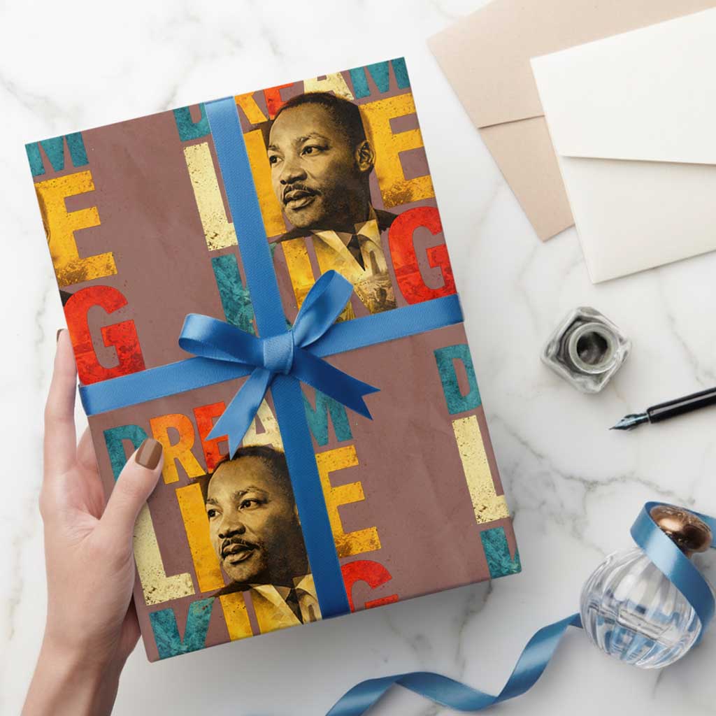 Black History Month Martin Luther King Day Wrapping Paper Roll I Have Dream