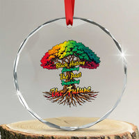 Black History Month Quote Crystal Glass Ornament Inspiring The Future Honoring The Past - Wonder Print Shop