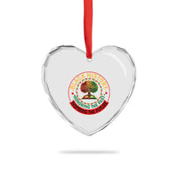 Black History Month Quote Heart Crystal Glass Ornament Honoring The Past Inspiring The Future Gift - Wonder Print Shop