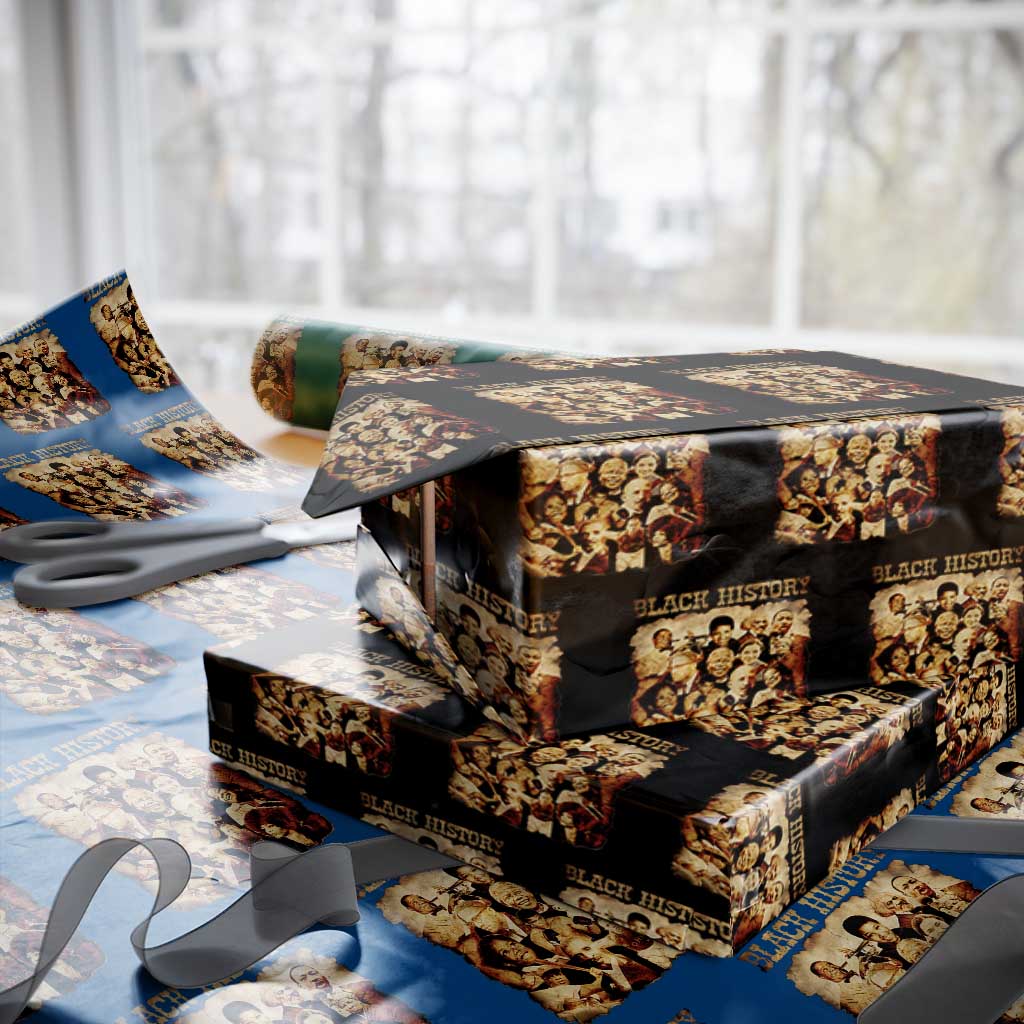 Black History Month Wrapping Paper Roll African American Pride - Wonder Print Shop