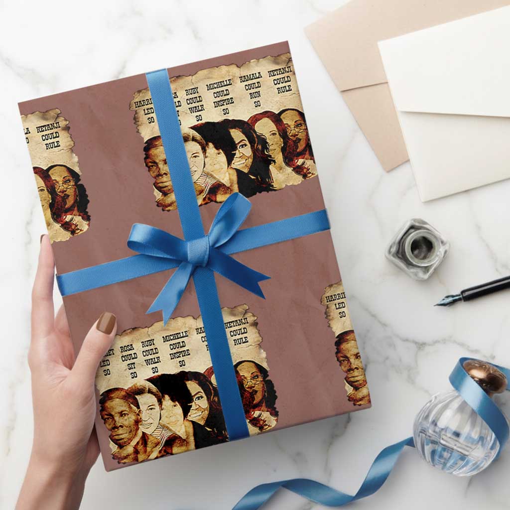 Black History Month Wrapping Paper Roll African American Women Pride - Wonder Print Shop