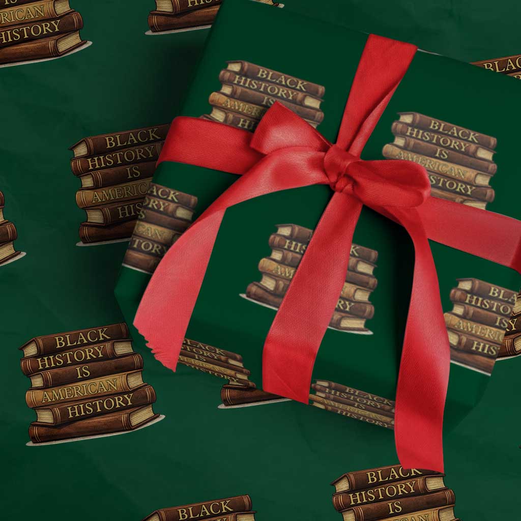 Black History Month Wrapping Paper Roll Book Lover Teacher Black History Is American History