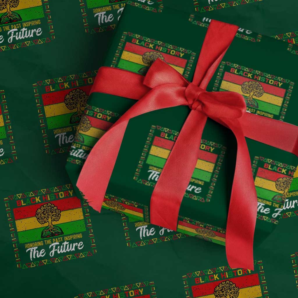 Black History Month Wrapping Paper Roll Honoring The Past Inspiring The Future - Wonder Print Shop