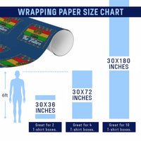 Black History Month Wrapping Paper Roll Honoring The Past Inspiring The Future - Wonder Print Shop