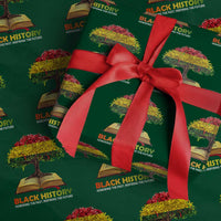 Black History Month Wrapping Paper Roll Honoring The Past Inspiring The Future African American Roots Pride - Wonder Print Shop
