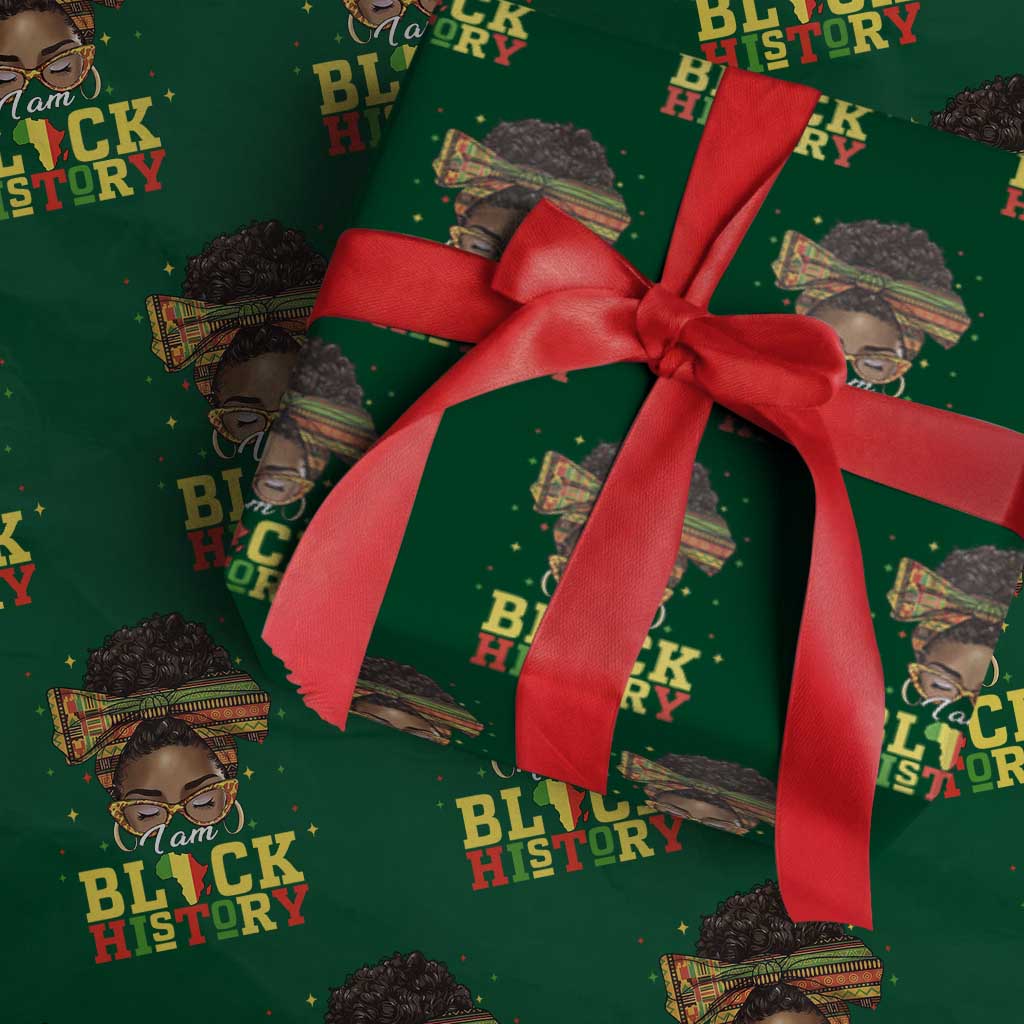 Black History Month Wrapping Paper Roll Messy Pun Afro African American