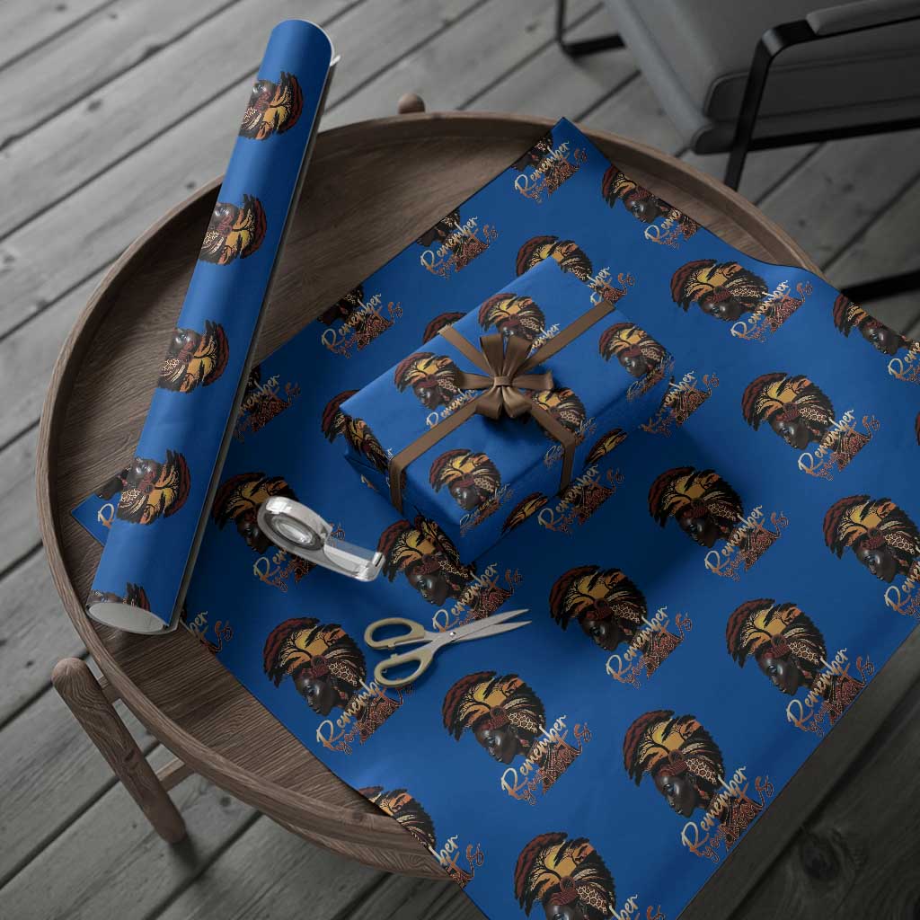 Black History Month Wrapping Paper Roll Remember Your Roots African Safari