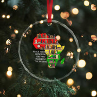 Black History Teacher Crystal Glass Ornament Black History Honoring The Past Inspiring The Future