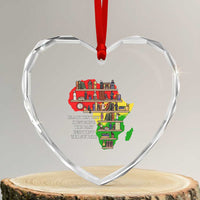 Black History Teacher Heart Crystal Glass Ornament Black History Honoring The Past Inspiring The Future