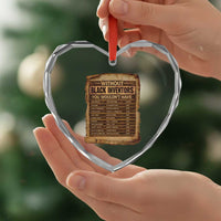 Black Inventors Heart Crystal Glass Ornament Afro African Melanin Black History Month Juneteenth