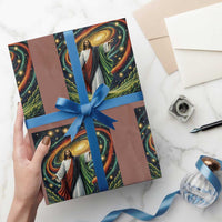 Black Jesus Juneteenth Wrapping Paper Roll African American Christian Pride