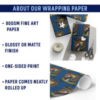 Black Jesus Juneteenth Wrapping Paper Roll African American Christian Pride