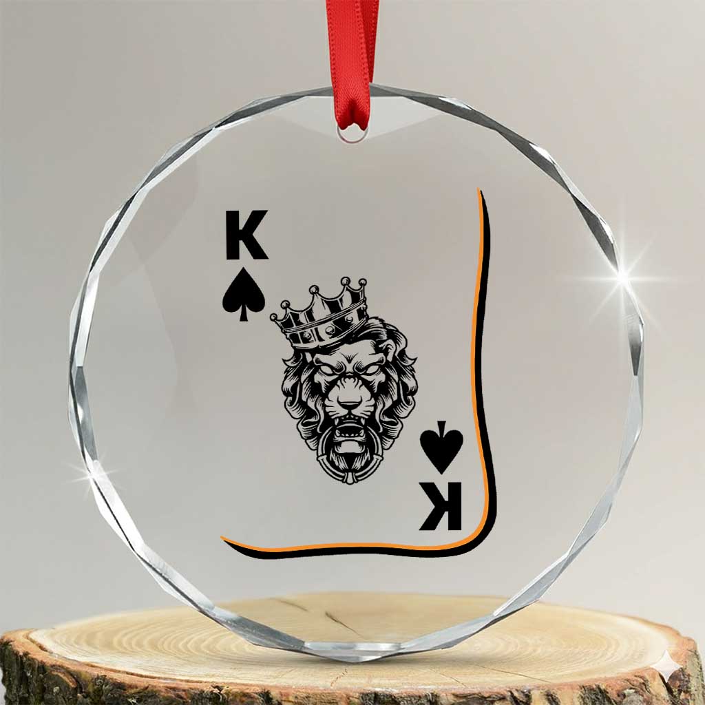 Black King Lion Crystal Glass Ornament African American Black History Month Gift - Wonder Print Shop