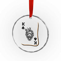Black King Lion Crystal Glass Ornament African American Black History Month Gift - Wonder Print Shop
