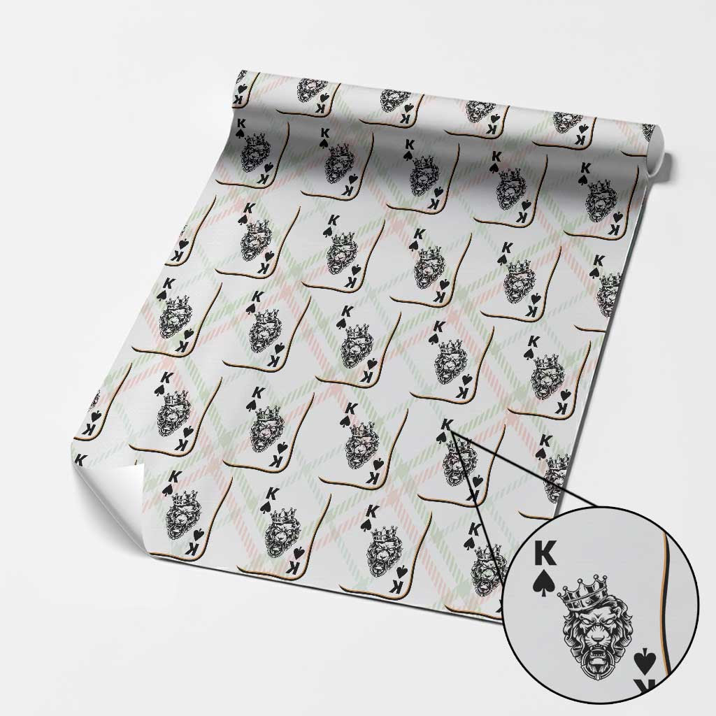 Black King Lion Wrapping Paper Roll African American Black History Month Gift - Wonder Print Shop