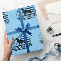 Black Lab Dad Wrapping Paper Roll Funny Labrador Dad Fathers Day Gift for Dog Lovers - Wonder Print Shop