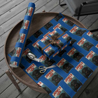 Black Labrador Retriever Wrapping Paper Roll Funny Jowls Horror Dog Poster - Wonder Print Shop