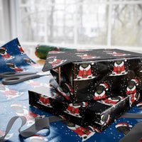 Black Labrador Santa Wrapping Paper Roll Funny Xmas Dog Lover Gift - Wonder Print Shop